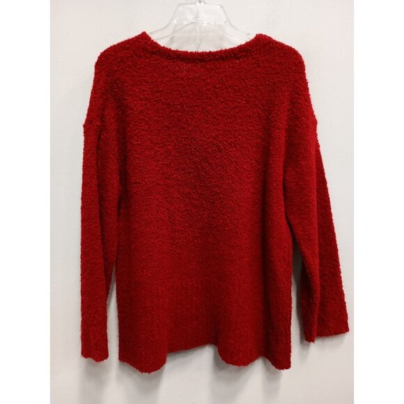 J.Jill Pure Jill Womens Wool Blend Sweater Medium Petite Red Pullover Timeless - Picture 7 of 8